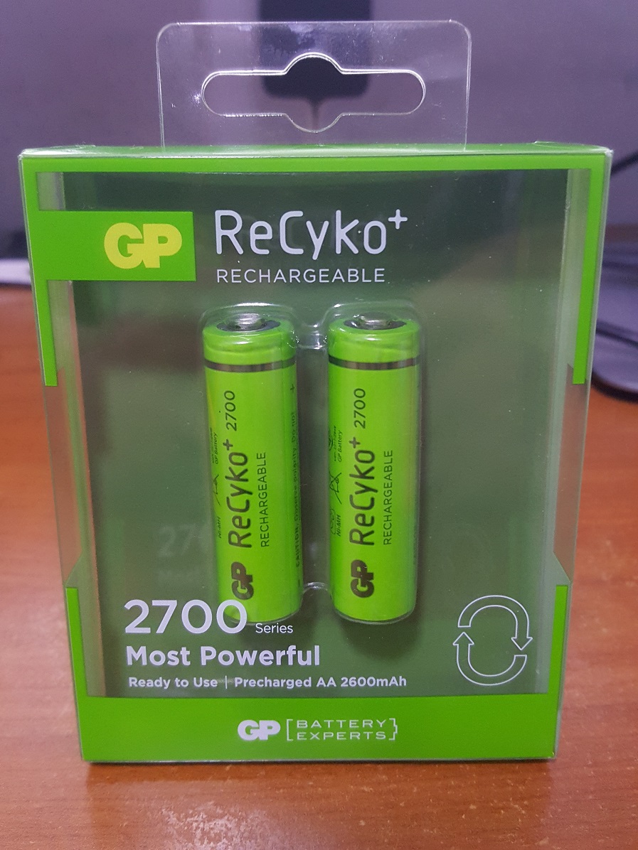 GP ReCyko+ 2700 Series AA 2600mAh x 2pcs Rechargeable Battery Micro Cell Agency