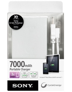 USB Portable Charger (White) – 7000 mAh