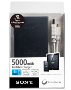 USB Portable Charger (Black) – 5000 mAh