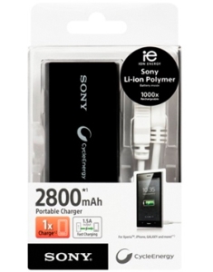 USB Portable Charger (Black) – 2800 mAh
