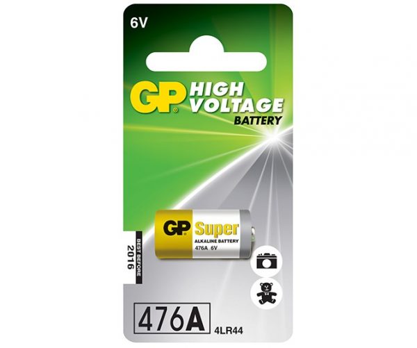 GP 476A car alarm battery 1 piece 6V 4LR44 – 0% Mecury High voltage Alkaline Series