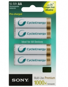 Cycle Energy Multi-Use Premium AAA size 4-pc Blister pack (800mAh)