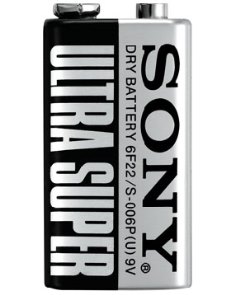Sony 9V battery Carbon Zinc Ultra Super Dry batteries