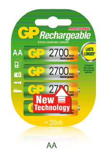 GP Rechargeable AA