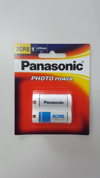 Panasonic 2CR5 6V Lithium Battery 1-PC Pack