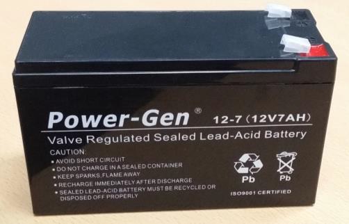 Power-Gen Sealed Lead Acid 12V 7AH